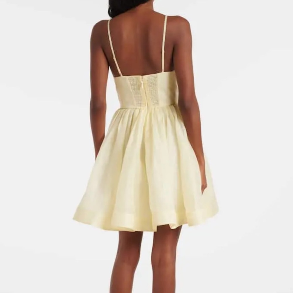 Zimmermann Pleated Linen &
Silk Minidress - Picture 4 of 11